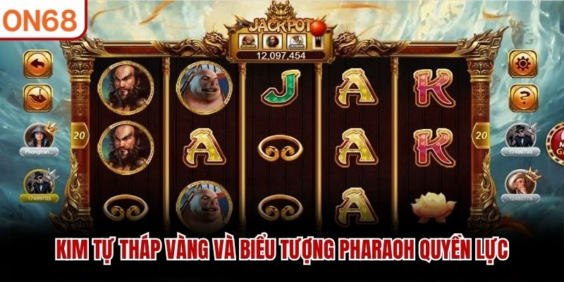 Kim tự tháp vàng và biểu tượng pharaoh quyền lực